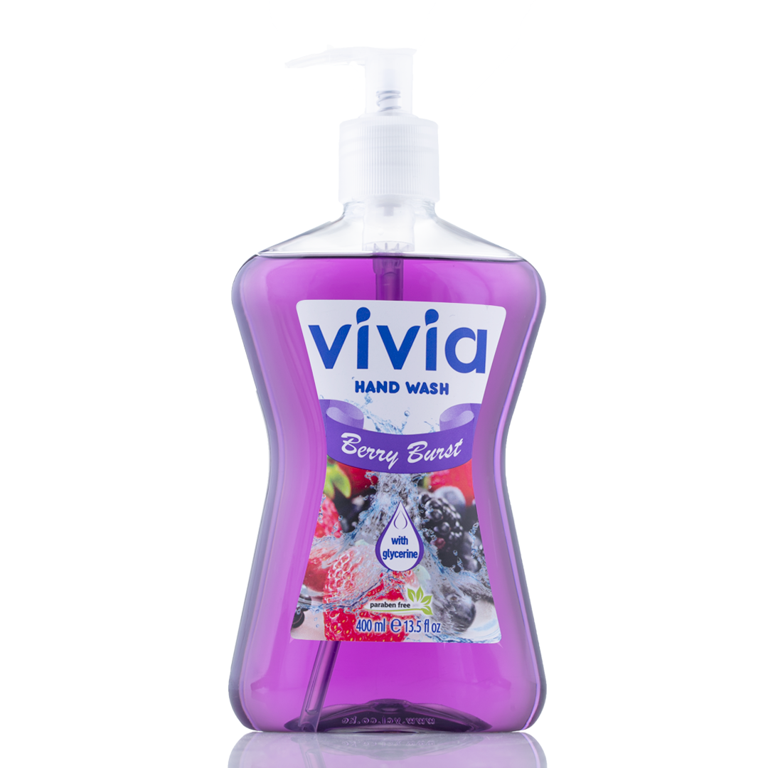 VIVIA HAND WASH 400 ml (W/ PUMP) (BOX / 12 pcs Exl VAT) YEPIVIA